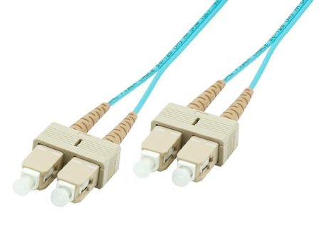 MicroConnect Nettverkskabel - SC/PC-multimodus (hann) til SC/PC-multimodus (hann) - 1 m - fiberoptisk - 50 / 125 mikroner - OM3