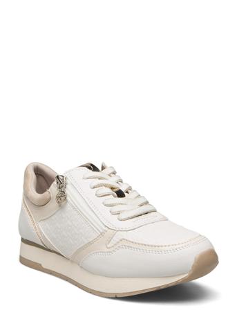 Woms Lace-Up Lave Sneakers Hvit Tamaris*Betinget Tilbud