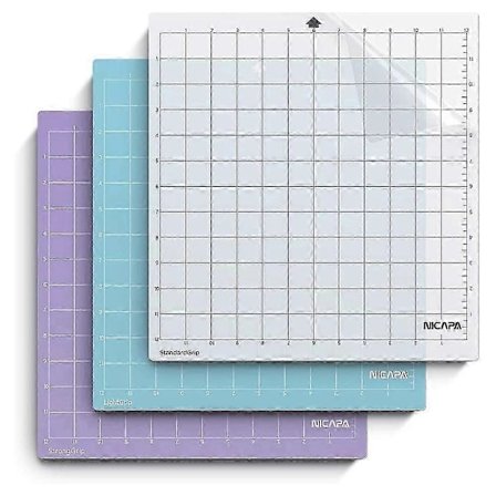 Erstatningsskjærematte for Silhouette Cameo 4/3/2/1 (3 stk. 30x30 cm - grip, grip, grip) Skjæremattesett - Yogu