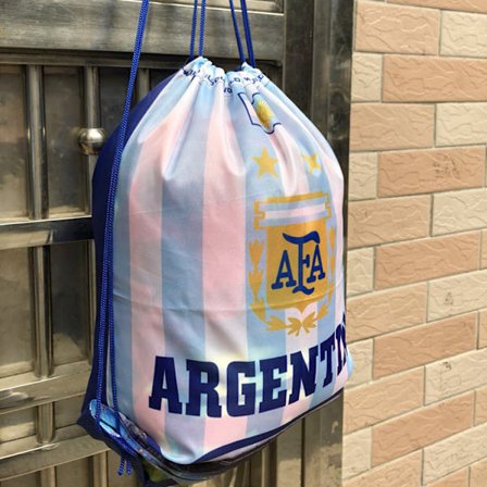 2022 Qatar VM Fodbold Opbevaringspose - Argentina Lærred Med