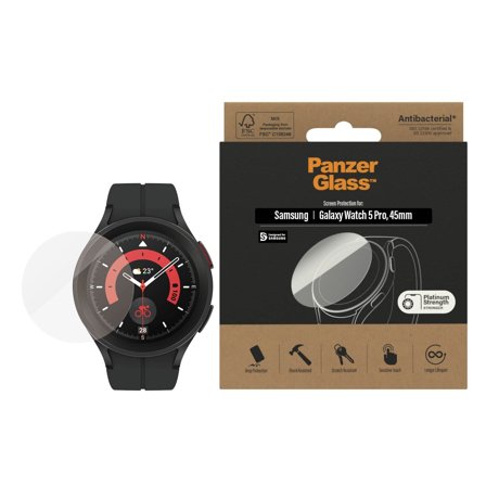 Panzer Samsung Galaxy Watch 5 Pro 45mm Screen Protector PanzerGlass - High quality tempered glass screen protector