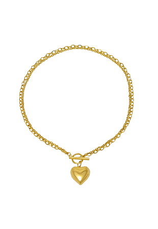 WOS Raisa necklace silver Halsband Dam Guld ONESIZE