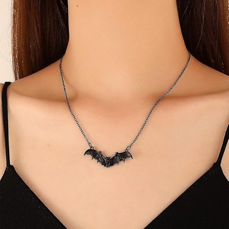 Gotisk Flagermus Halskæde Choker Flyvende Flagermus Vedhæng Halskæde Punk Vampyr Flagermus Halskæde Halloween Flagermus Choker Halskæde Smykker 