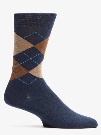 John Henric Men's Blau & Braune Socken Girona Size Onesize