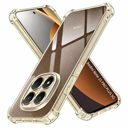 Cover til Xiaomi Redmi Note 15 PRO PLUS 5G - Stødabsorberende Beskyttelse TPU Blød Transparent Phonillico