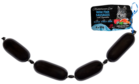 Alpha Spirit Mediterranean Wild Fish Sausage with Vegs 4x65 g