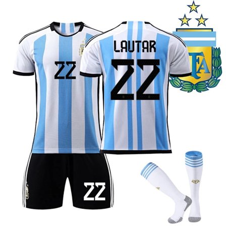 22#Argentina VM Lautaro Børnefodboldtrøjesæt28