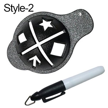 Golfbollsmarkör Golfmärke Stencil STYLE-2 STYLE-2