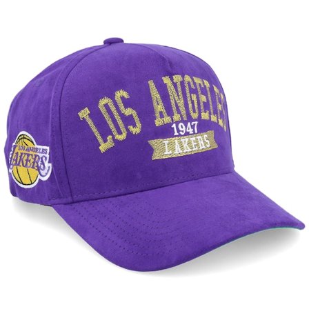 Mitchell & Ness - NBA Lilla adjustable Kasket - Los Angeles Lakers Shady Suede Pro Purple Adjustable @ Hatstore