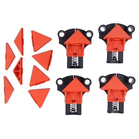 60° 90° 120° Oikean kulman puristin Puutyö Nurkka Kiinnitysklipsi Käsin Työkalut ( Oranssi)