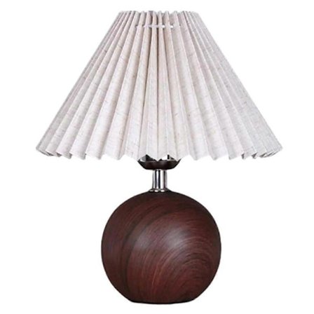 LED Bordlampe Nordisk Plisseret Stof USB Stik til Stue Hjem Soveværelse Atmosfære Dekoration