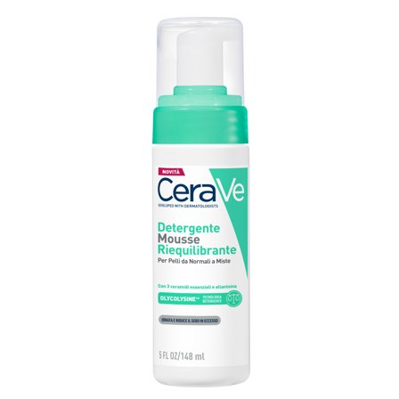 CERAVE Detergenti Mousse Detergente Riequilibrante 148ml - Mousse detergente viso