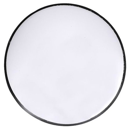 30 cm vidvinklig säkerhetsvägspegel, böjd konvex spegel (svart)