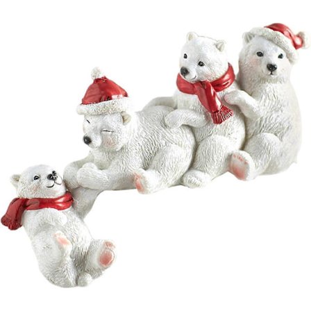 Kulmapöydän joulukoriste, Mini Joulupatsas Figuurit Joulukoristeet Hyllylle Työpöydälle Pöydälle Hartsi Patsaat Joululahja -Yx Valkoinen