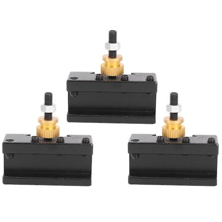 3 stk. Mini Drejebænk Hurtig Skift Værktøjspost Holder Kit (1/4-1/2 tommer),