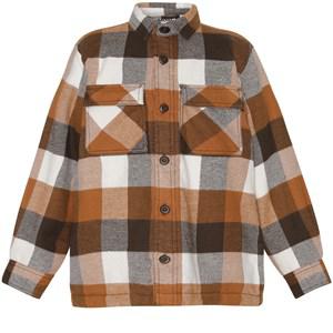 Molo Brown Hayes Plaid Shirt Jacket 110 cm - Coats and jackets - 110 CM - Brown