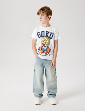 name it Nkmdrue Dragonb Nreg Ss Top Box Noos Vde - White - 122-128