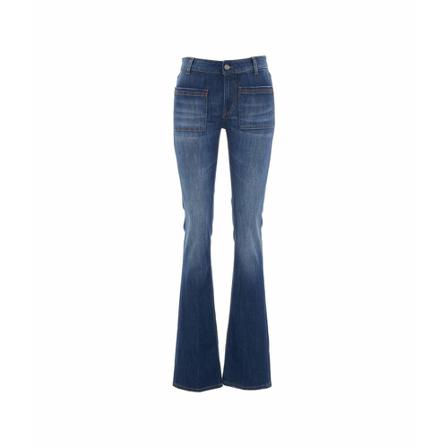 Dondup, Flared Jeans Blauw, Dames, Maat:W26