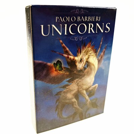 Barbieri Unicorns TarotCard Oracle Card Checkerboard Card - stock