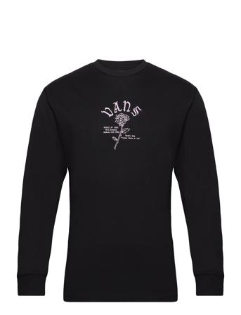 House Of Vans Ls Tee T-shirts Long-sleeved Svart VANS*Betinget Tilbud