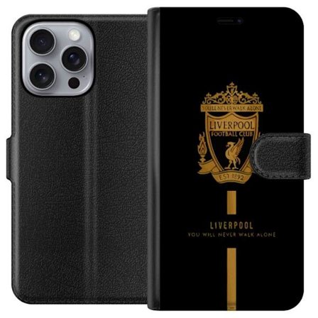 Kompatibelt Plånboksfodral till Apple Apple iPhone 16 Pro Max Liverpool klubbemblem röd vit svart design