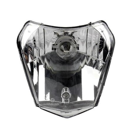 For EXC XC SX XCW EXCF SXW SXF 2015-2021 Motorsykkel Halogen Frontlykt Dirt Bike Hovedlykt Deler, Svart