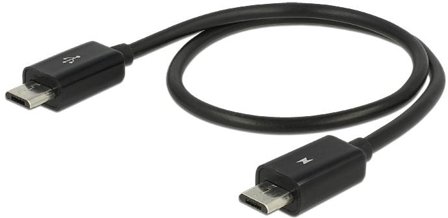 Delock Power Sharing Cable - USB-kabel - Micro-USB type B til Micro-USB type B - 30 cm