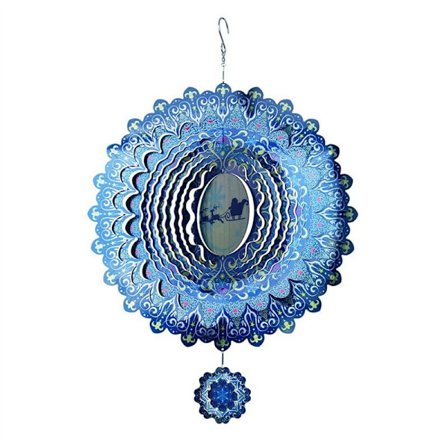 3D Spiral Vind Spinner for Yard Hage Dekor Roterende Vindklokker Hængende Hjem Udendørs Dekoration Julepynt