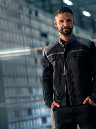 Fristads Herr Jacka 4555 STFP, Svart/Grå