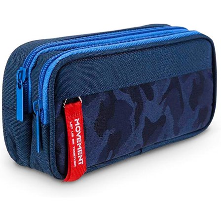 Pennfodral för barn, stor kapacitet med 3 fack