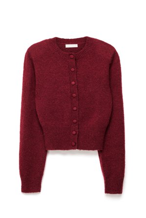 NA-KD - Strikket cardigan i ullblanding - Cardigan - Rød - S
