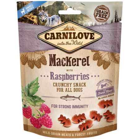 Carnilove - Crunchy Snack Makrell og bringebær til hund 200 g - Hund - Hundegodbiter & tyggebein - Naturlige godbiter for hund - ZOO.no
