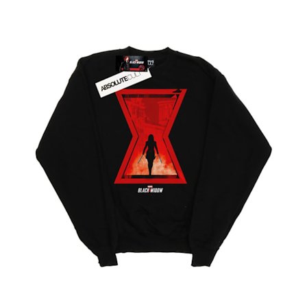 Marvel Womens/Ladies Black Widow Movie Icon Silhouette Sweatshirt