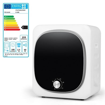 Afløbstørrer 800W 4KG COSTWAY - 5 Programmer - Blød Kold Luft - Rustfrit Stål Trommel - Flertrins Filtrering - Lejlighed