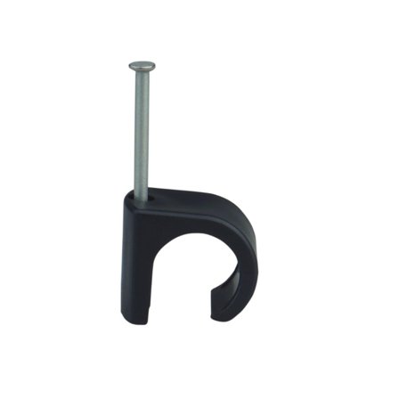 Castor Rund Clips m/spiker 5-7 Sort 100pk