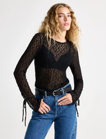 Lindex Top I Blonde - Black - S