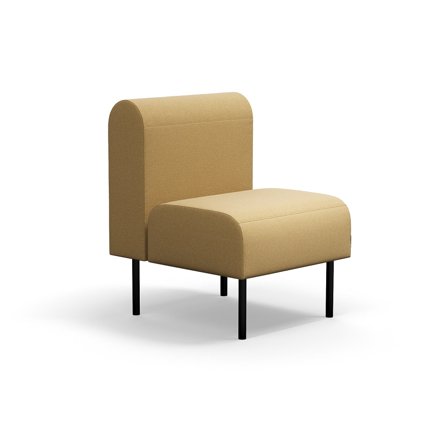 Modulsofa VARIETY, 1-Sitzer, Stoff Pod CS, gelb