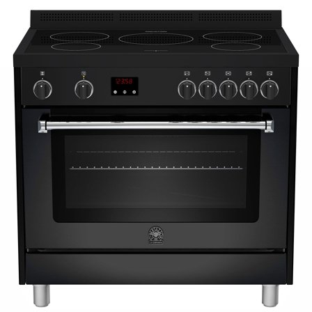 La germania Induksjonskomfyr AMS95IND61CNE, mattsvart' - 'Matt sort