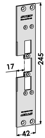 STEP ST6558 Stolpe til STEP 60 Silent 17 mm, Alarm & sikkerhet