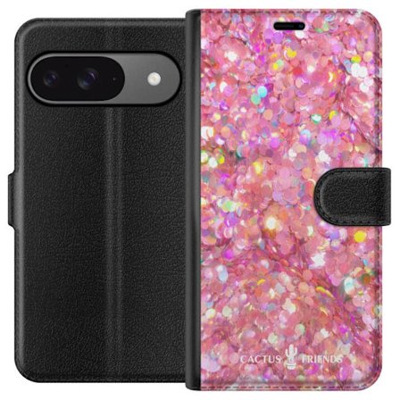 Yhteensopiva Lompakkokotelo Google Google Pixel 9 Cactus and Friends – PinkGlitter