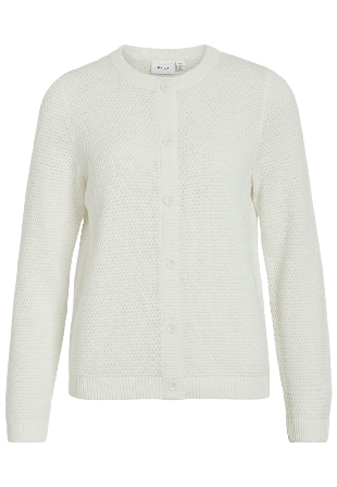Vila VIDALO O-NECK L/S KNIT CARDIGAN Stickat Dam Vit XL