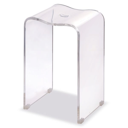 Esbada Baderomskrakk I Klar Plexi, For Dusj/Bad med Antiskli Føtter