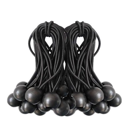 50 stk. Bold Bungee-Snore Elastiske Snore Spændere Med Bold Til Aw