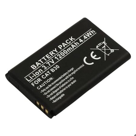 Erstatningsbatteri til CAT B30 3,7V 1200mAh Li-ion Sort