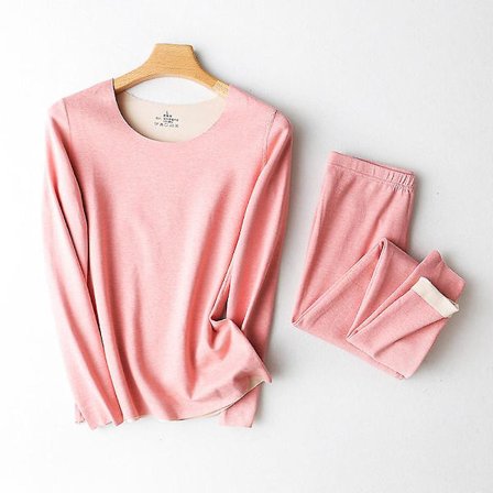 Womens Thermal Underwear Set Base Layer Fleece Lined Soft Top Bottom