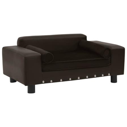 Vidaxl Hundsoffa Brun 81x43x31 Cm Plysch Och Konstläder Brun