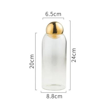 Te Kaffe Sukkerbeholder Matoppbevaringskrukke GOLD L