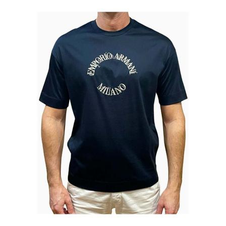 Emporio Armani, T-Shirts Blauw, Heren, Maat:L