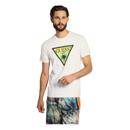 Guess, T-Shirts Biały, Mężczyzna, Rozmiar: 2XL