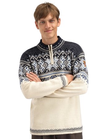 Dale of Norway Vail Masc Sweater - Cream - XXL